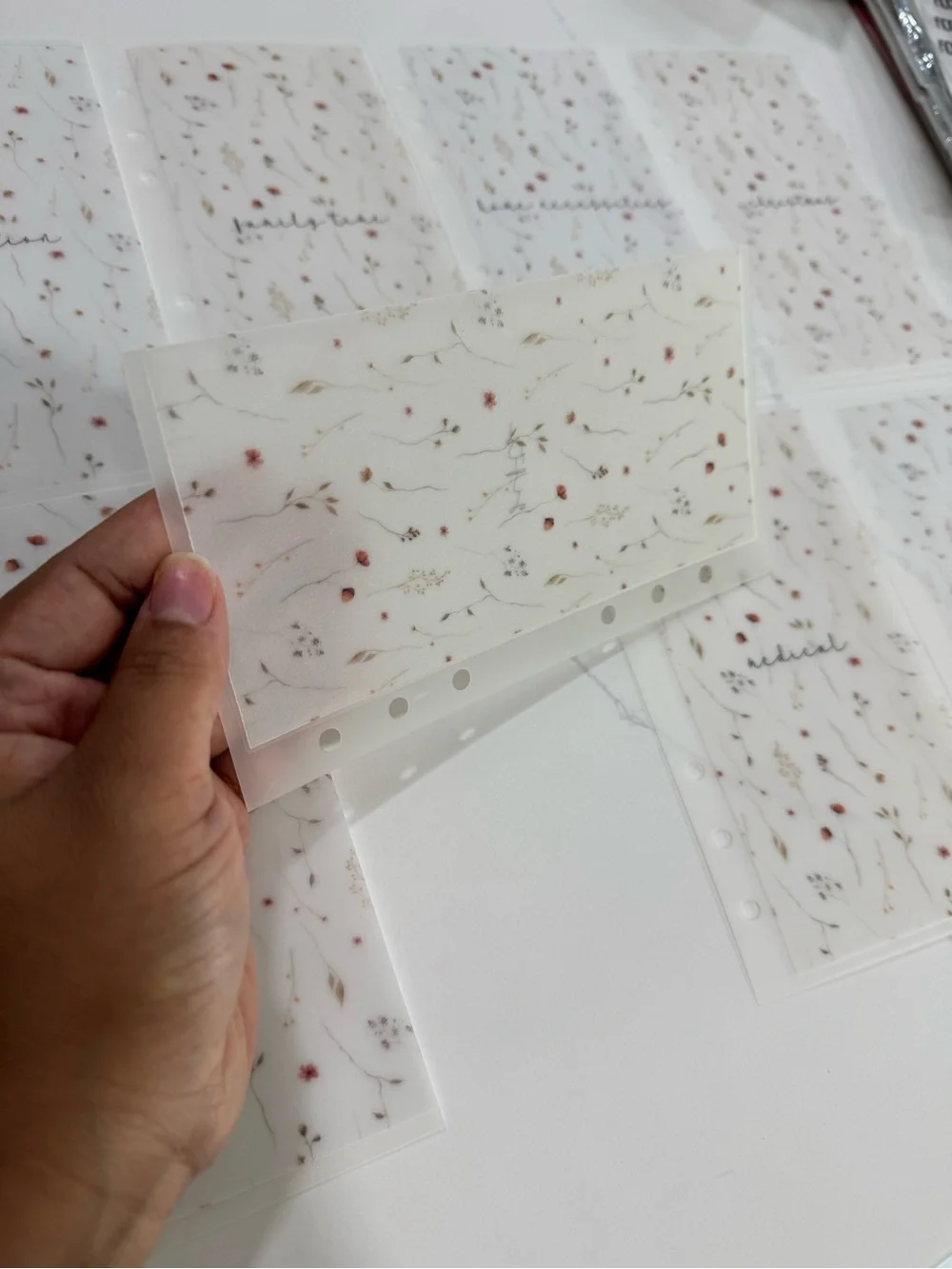A6 Floral cash envelopes